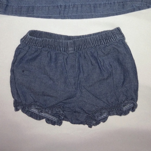 Chambray Baby Outfit -3M Carter’s - Picture 3 of 4